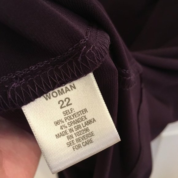 Dress Barn Plum One Piece Dress & Jacket - Picture 7 of 8